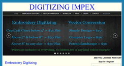 Desktop Screenshot of digitizingimpex.com