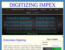 Tablet Screenshot of digitizingimpex.com